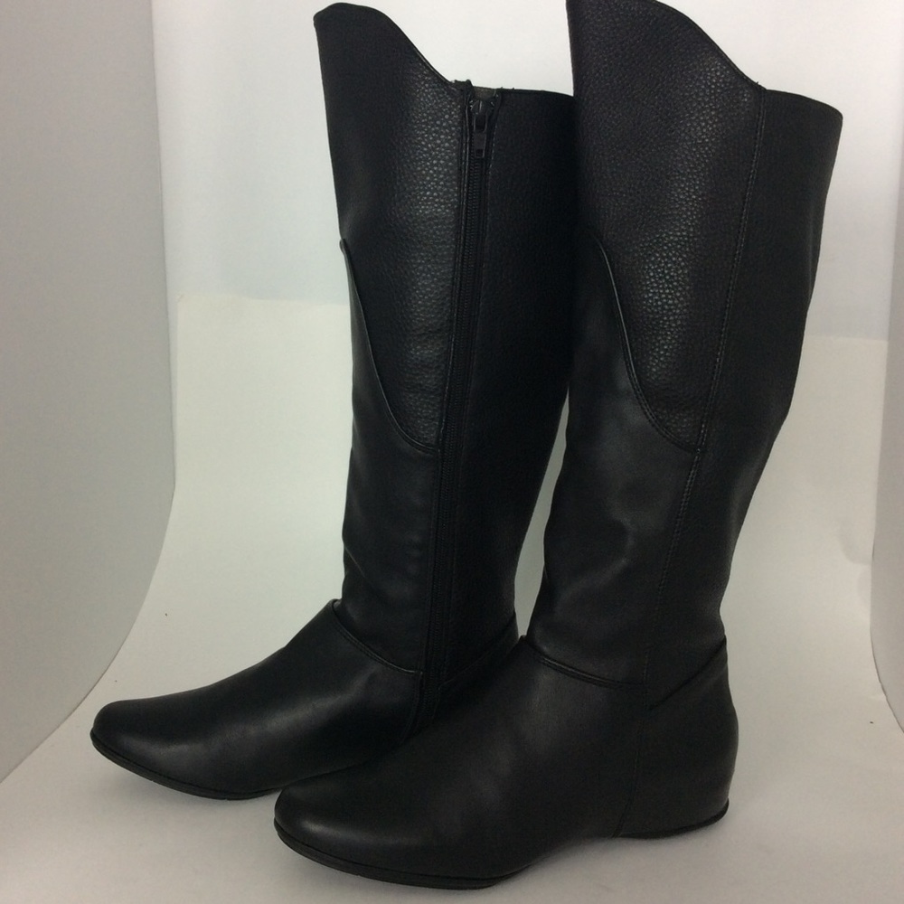 Black Knee High Boots by Misty